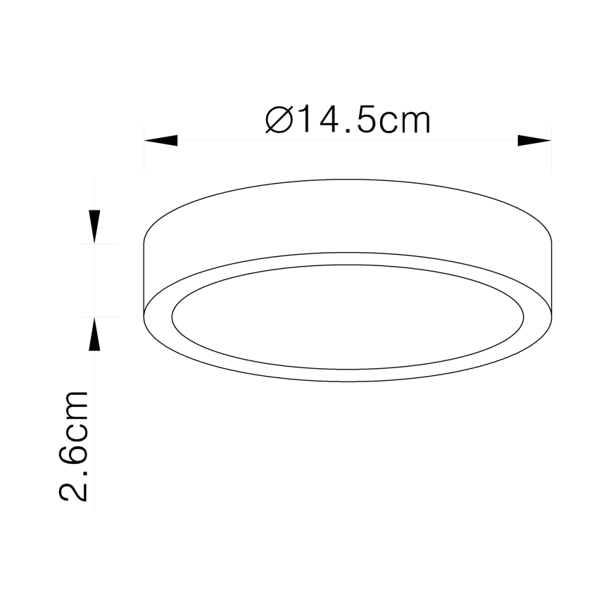 Globo - Plafoniera da soffitto dimmerabile a LED/15W/230V