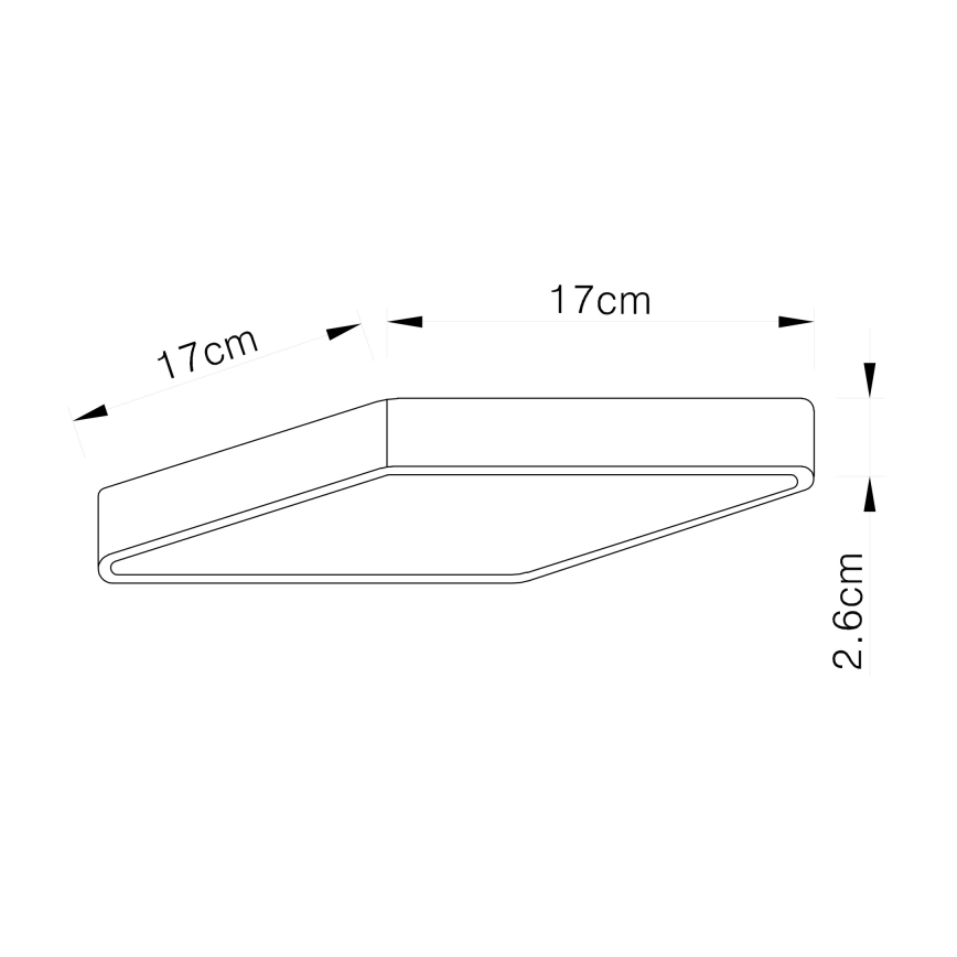 Globo 12367-22 - Plafoniera LED VITOS LED/22W/230V