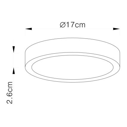 Globo - Plafoniera LED dimmerabile LED/22W/230V