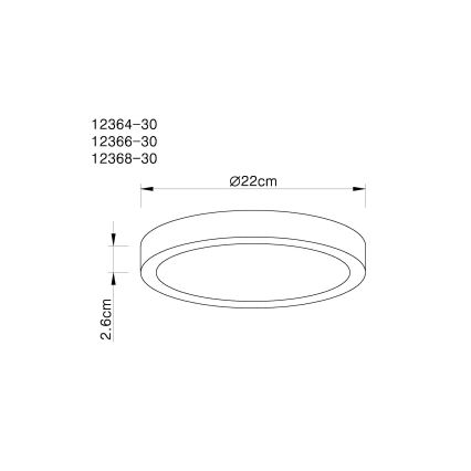 Globo - Plafoniera LED dimmerabile LED/28W/230V