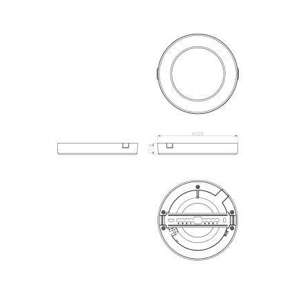 Globo - Plafoniera LED LED/6W/230V 3000/4000/6500K bianco