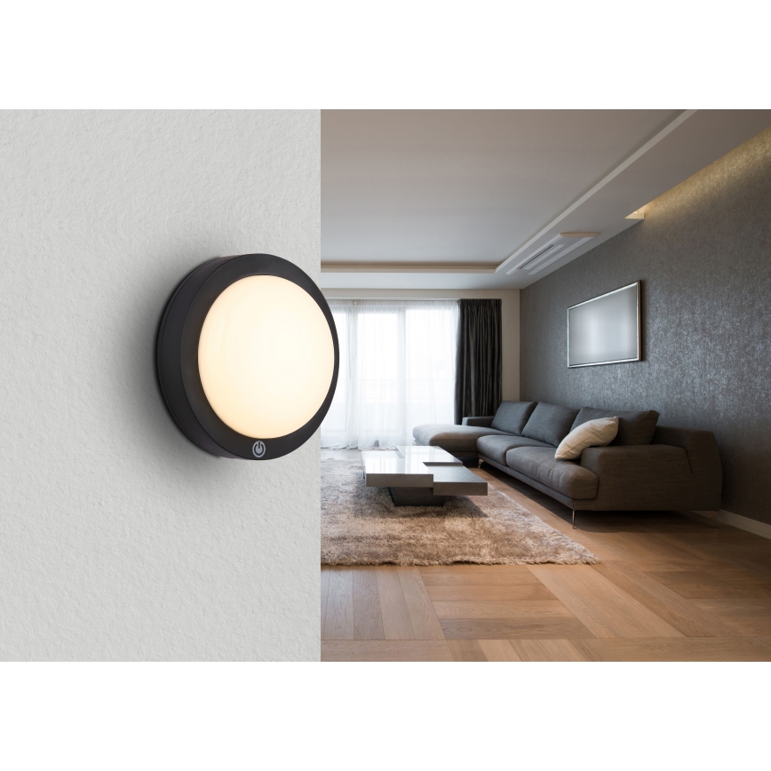 Globo 12379A - Lampada da parete a LED ricaricabile LASSE 1,2W/3,7V d. 15 cm 1800 mAh