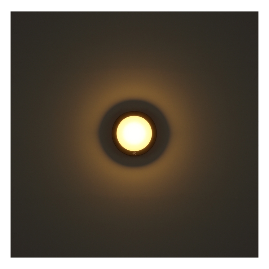 Globo 12379A - Lampada da parete a LED ricaricabile LASSE 1,2W/3,7V d. 15 cm 1800 mAh