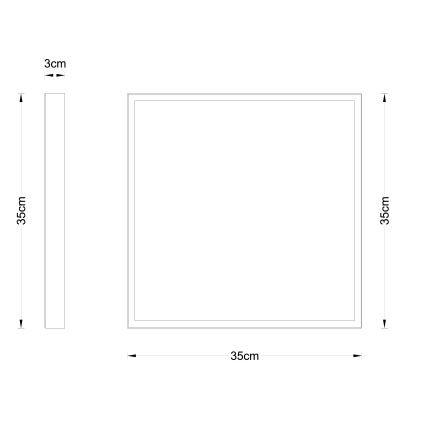 Globo - Plafoniera LED LED/22W/230V 35x35 cm