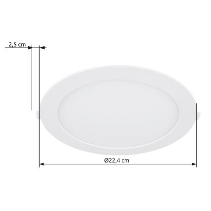 Globo - Lampada LED da incasso LED/18W/230V 4000K diametro 22,4 cm