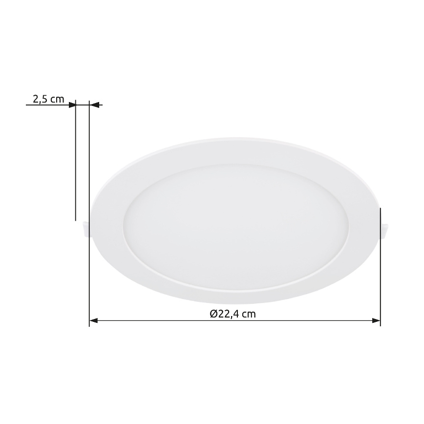 Globo - Lampada LED da incasso LED/18W/230V 4000K diametro 22,4 cm