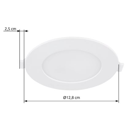 Globo - Lampada LED da incasso LED/6W/230V 4000K diametro 12,8 cm