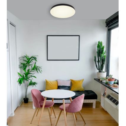Globo - Plafoniera LED LED/50W/230V 3000K/4000K/6500K diametro 50 cm nero