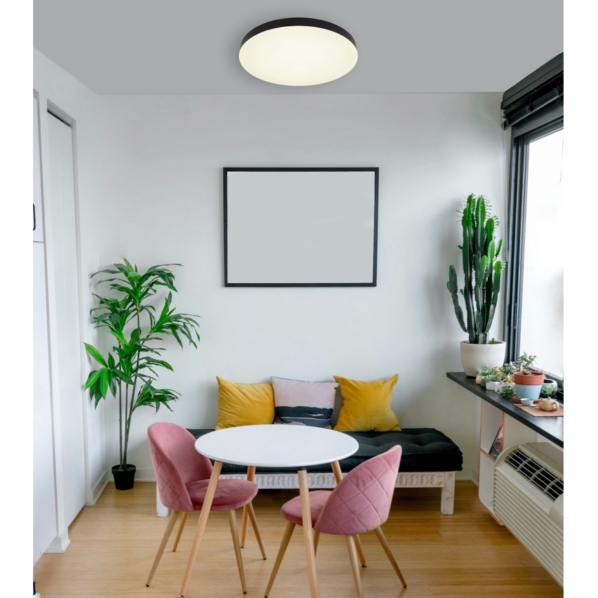 Globo - Plafoniera LED LED/50W/230V 3000K/4000K/6500K diametro 50 cm nero