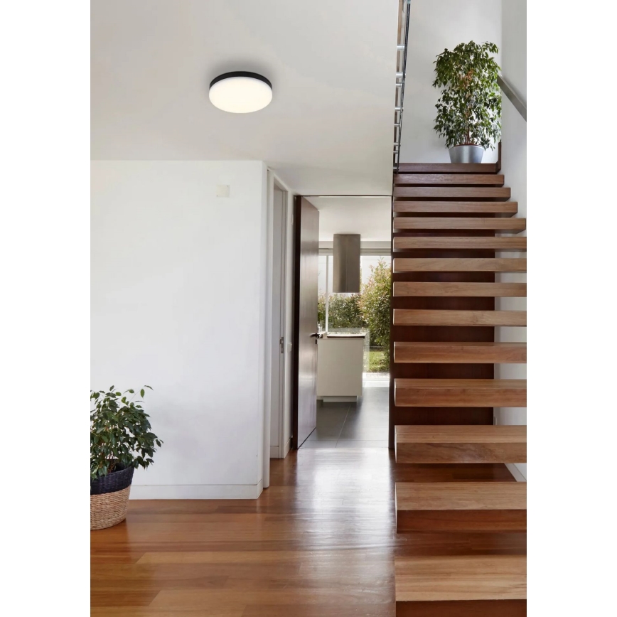 Globo - Plafoniera LED LED/12W/230V 4000K diametro 22 cm nero
