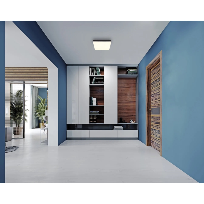 Globo - Plafoniera LED LED/18W/230V 4000K 30x30 cm nero