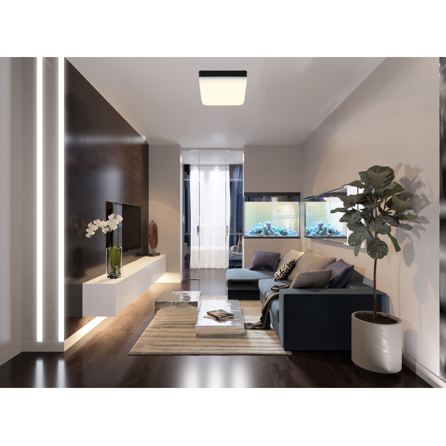 Globo - Plafoniera LED LED/8W/230V 4000K 12x12 cm nero