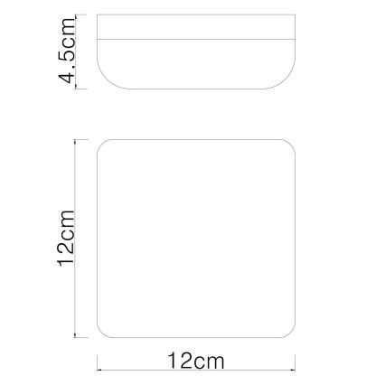 Globo - Plafoniera LED LED/8W/230V 4000K 12x12 cm bianco
