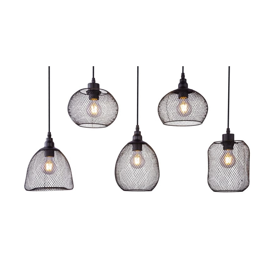Globo - Lampadario a sospensione con filo 5xE27/60W/230V