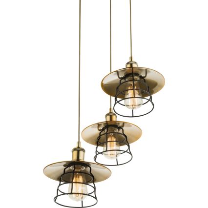 Globo - Lampadario a sospensione con filo 3xE27/60W/230V