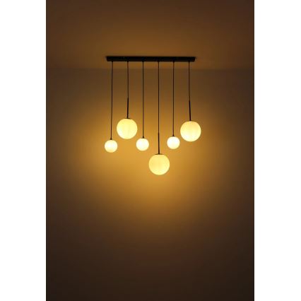 Globo - Lampadario a sospensione con filo 3xE27/9W/230V + 3xG9/5W