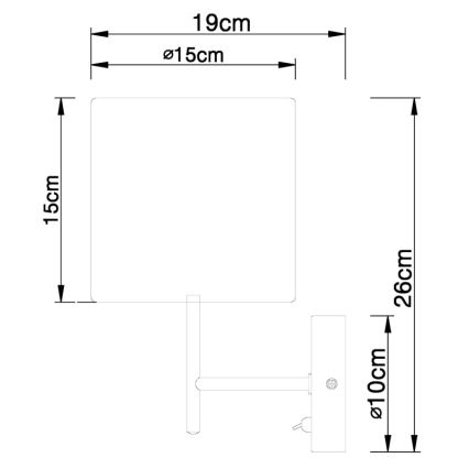 Globo - Applique 1xE14/40W/230V