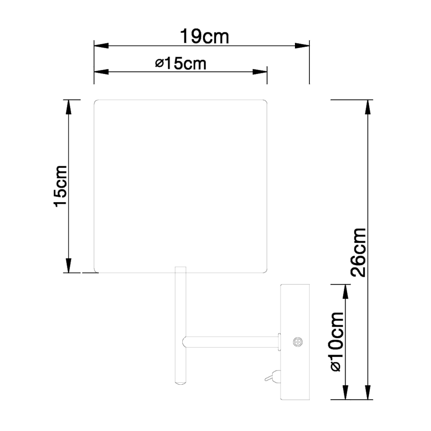 Globo - Applique 1xE14/40W/230V