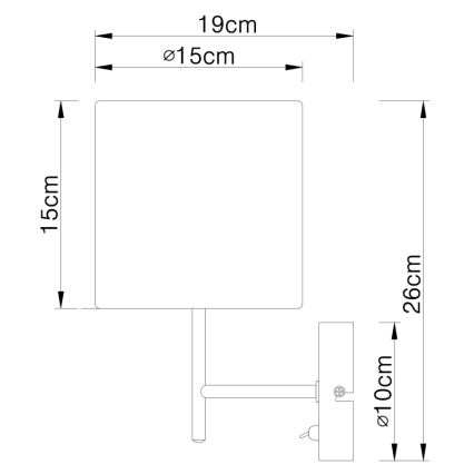 Globo - Applique 1xE14/40W/230V