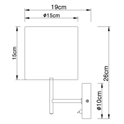 Globo - Applique 1xE14/40W/230V