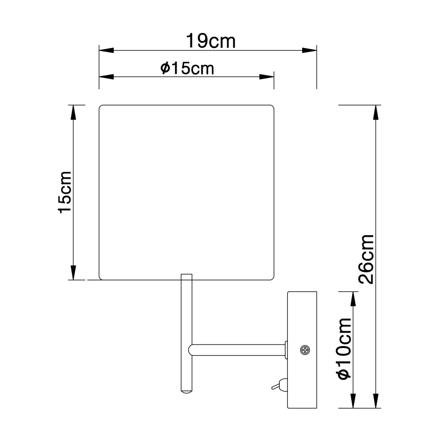 Globo - Applique 1xE14/40W/230V