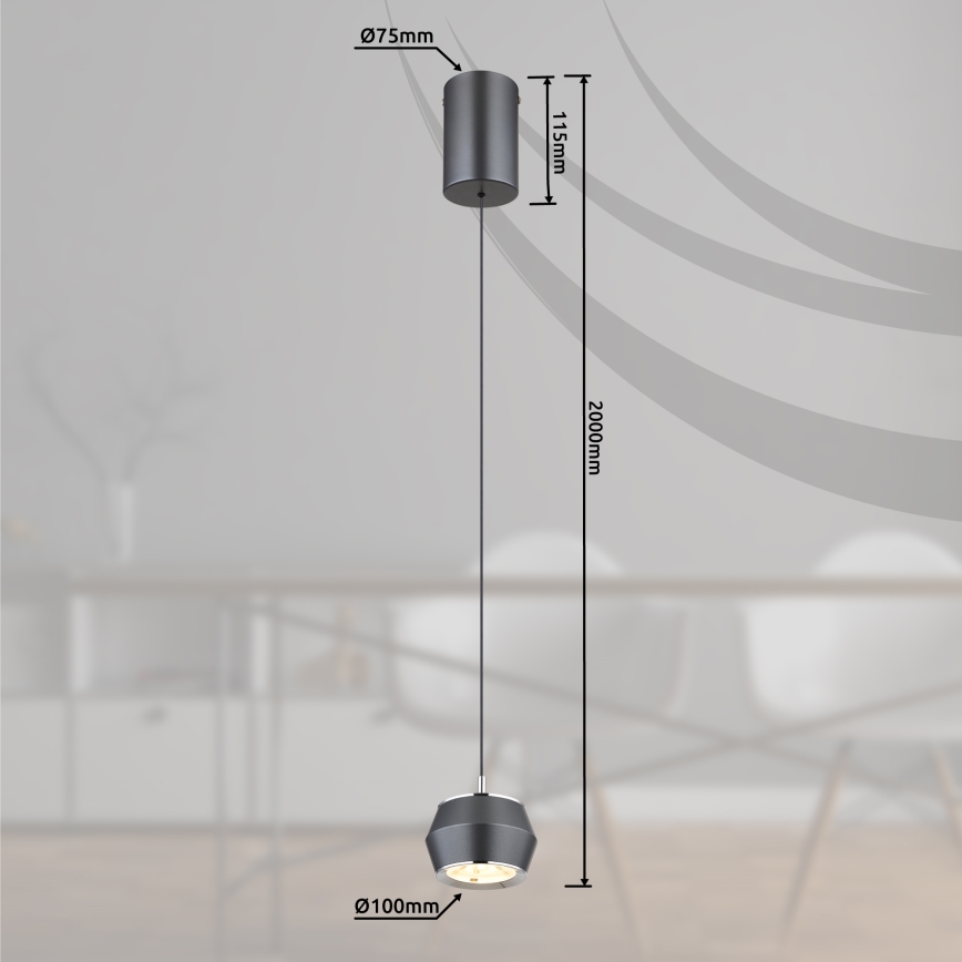 Globo - Lampadario LED a sospensione con filo LED/6W/230V