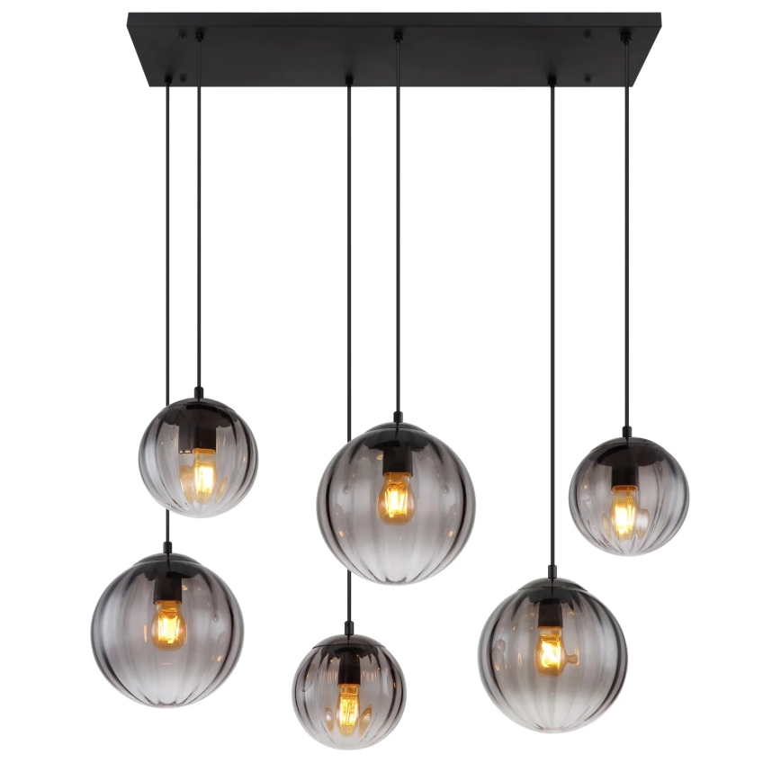 Globo - Lampadario a sospensione con filo 6xE27/60W/230V