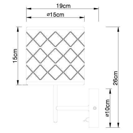 Globo - Applique 1xE14/40W/230V