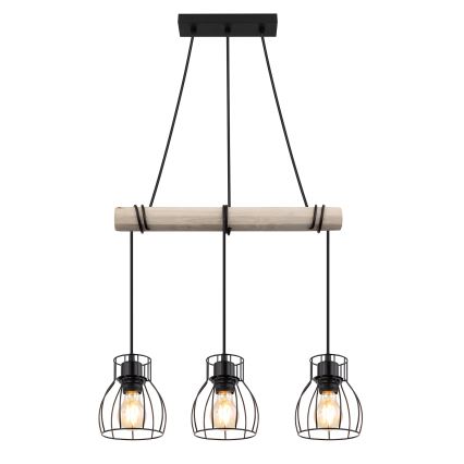 Globo - Lampadario a sospensione con filo 3xE27/40W/230V