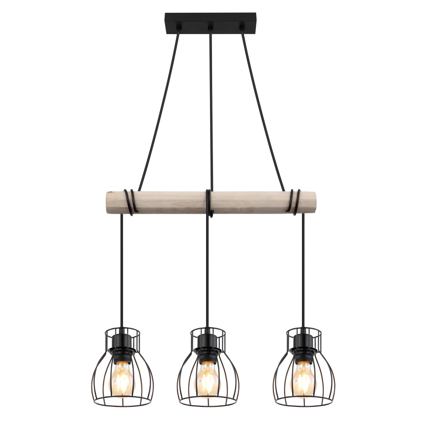 Globo - Lampadario a sospensione con filo 3xE27/40W/230V