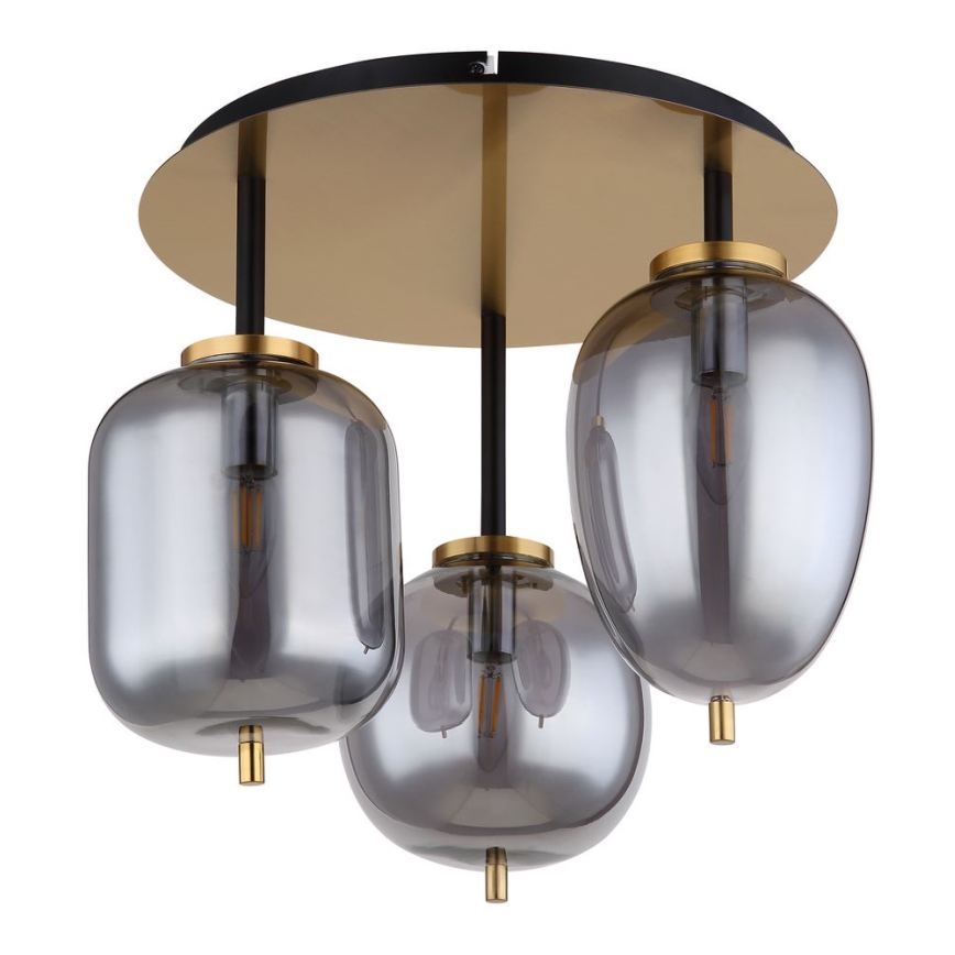 Globo - Lampadario a plafone 3xE14/40W/230V ottone