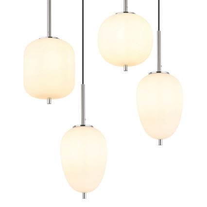 Globo - Lampadario a sospensione con filo 6xE14/40W/230V cromo lucido