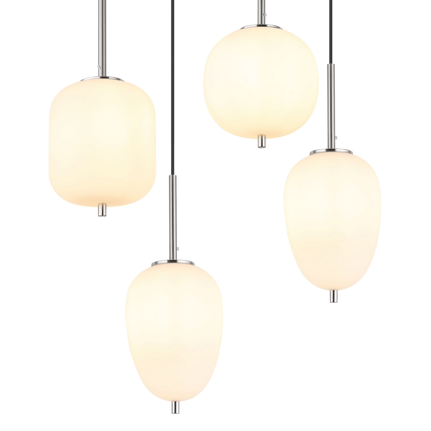 Globo - Lampadario a sospensione con filo 6xE14/40W/230V cromo lucido