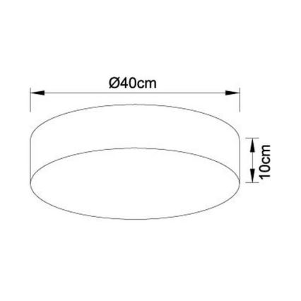 Globo - Plafoniera LED dimmerabile LED/24W/230V + TC