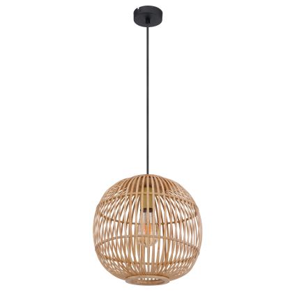 Globo - Lampadario a sospensione con filo 1xE27/60W/230V bambù