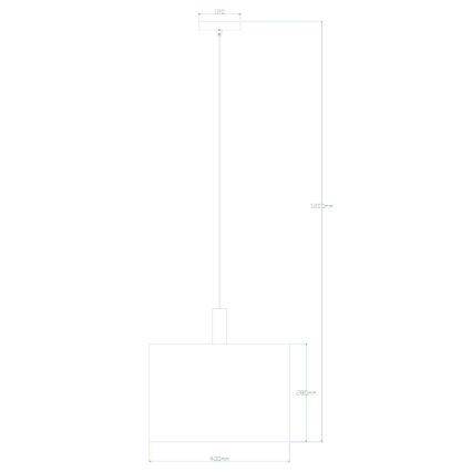 Globo - Lampadario a sospensione con filo 1xE27/40W/230V