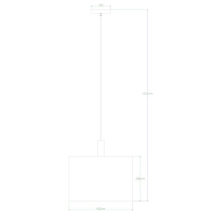 Globo - Lampadario a sospensione con filo 1xE27/40W/230V