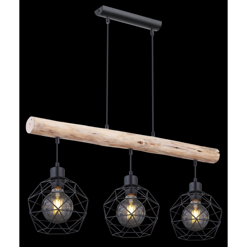 Globo - Lampadario a sospensione con filo 3xE27/60W/230V