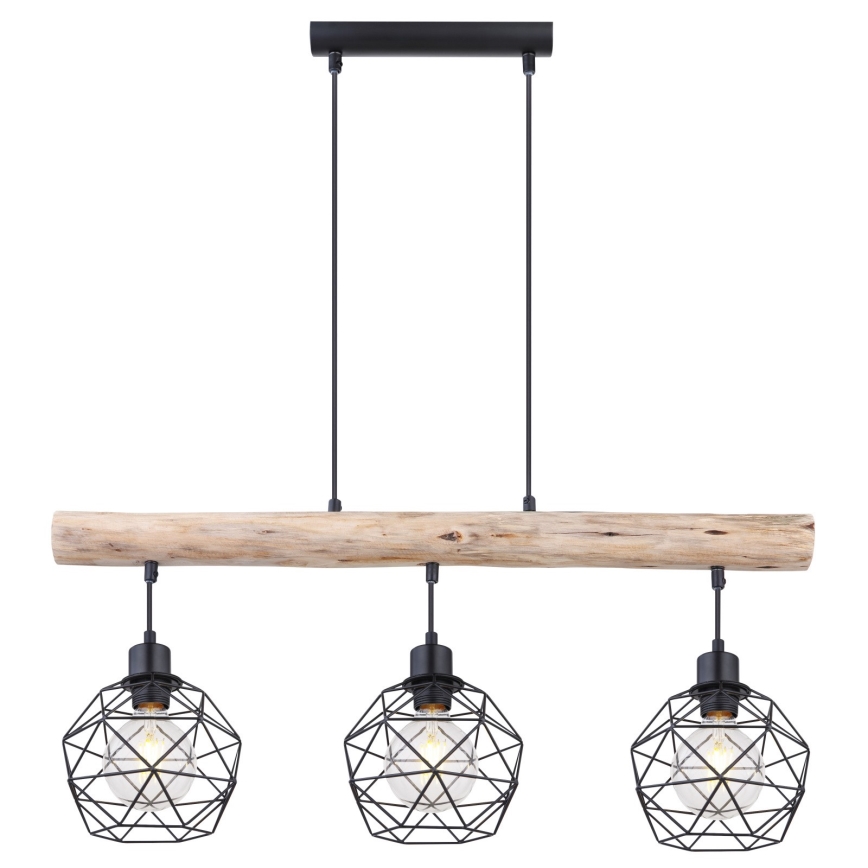 Globo - Lampadario a sospensione con filo 3xE27/60W/230V