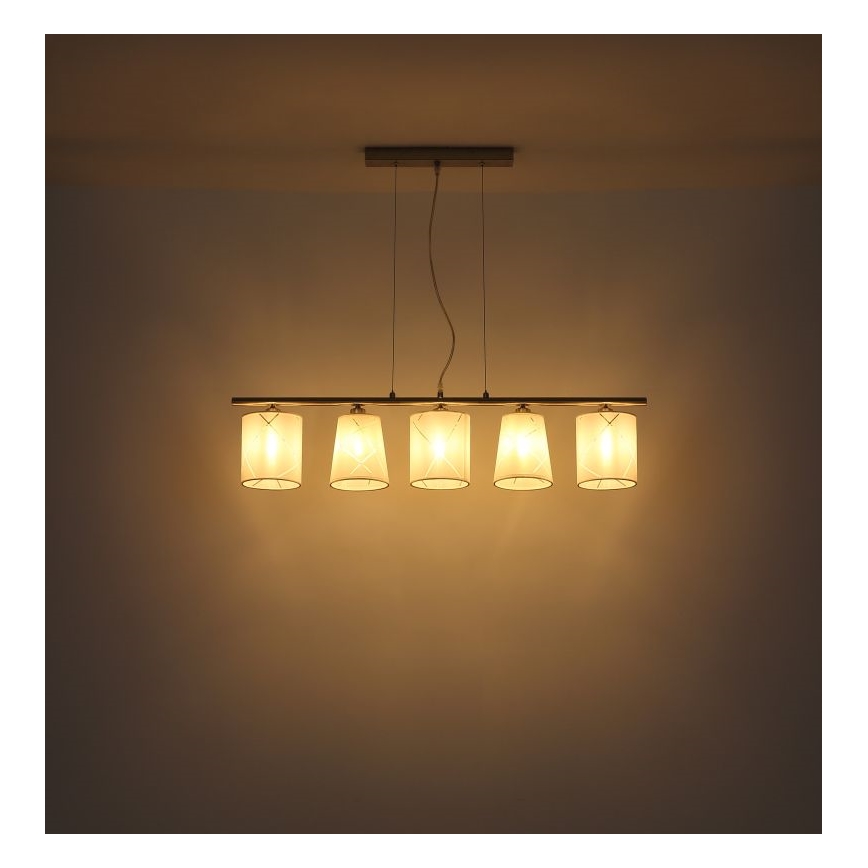 Globo - Lampadario a sospensione con filo 5xE14/25W/230V