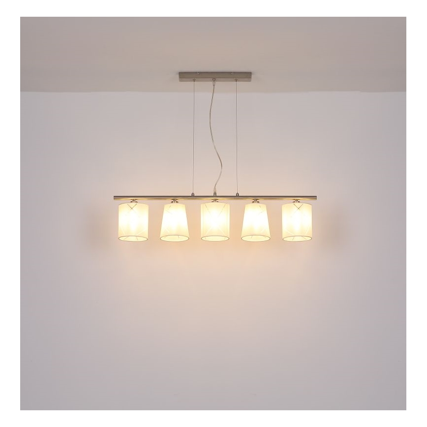 Globo - Lampadario a sospensione con filo 5xE14/25W/230V