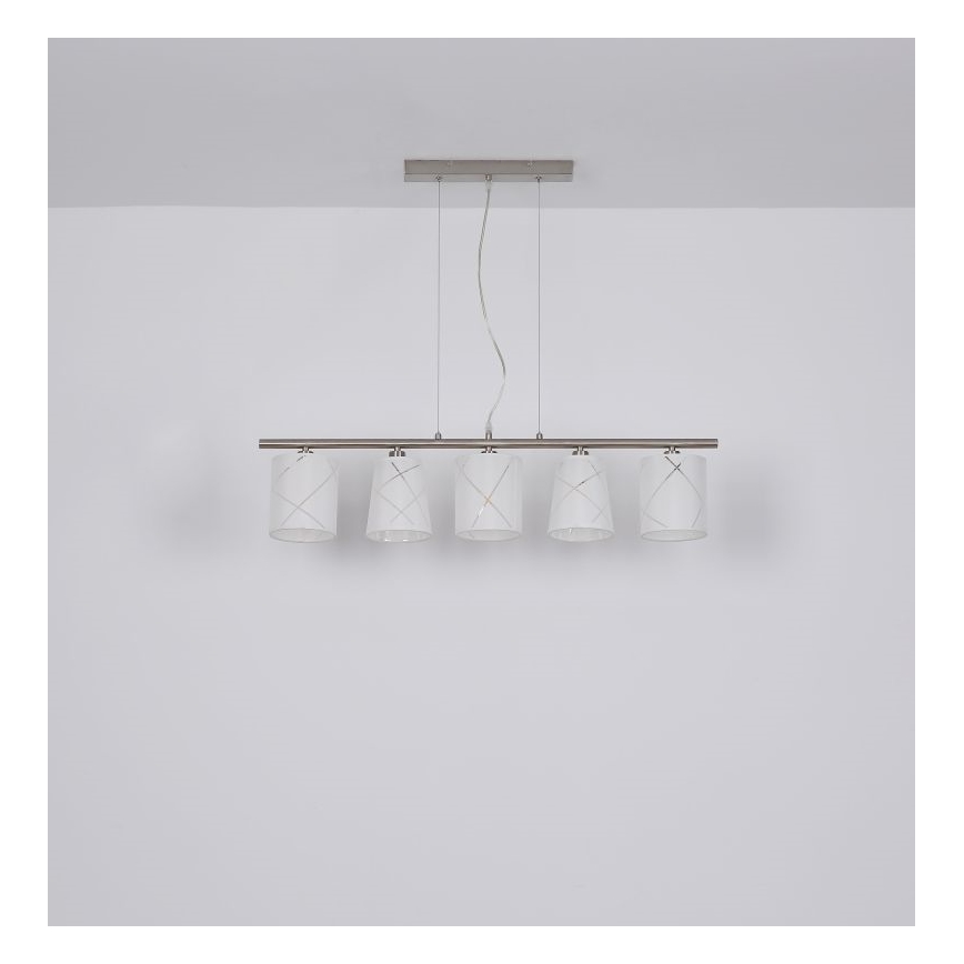 Globo - Lampadario a sospensione con filo 5xE14/25W/230V
