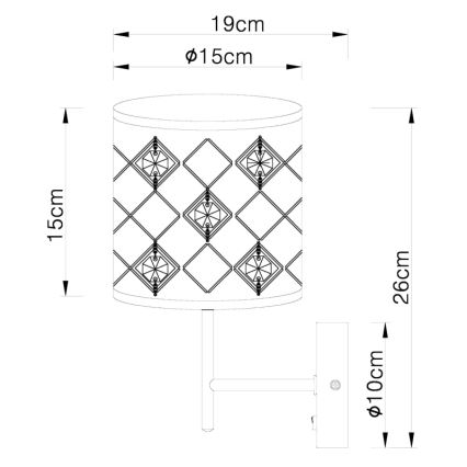 Globo - Applique 1xE14/40W/230V