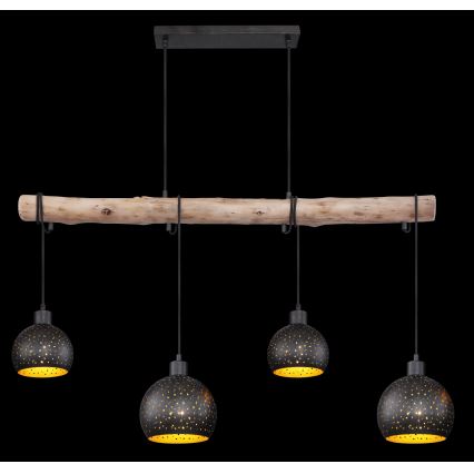 Globo - Lampadario a sospensione con filo 4xE27/40W/230V