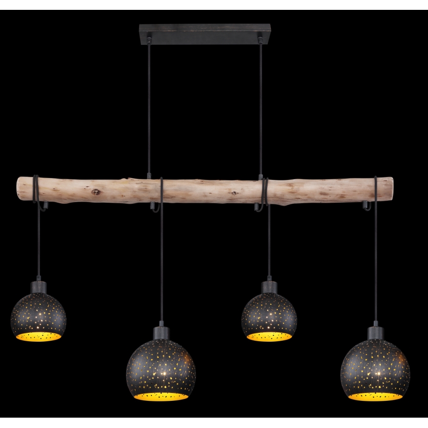 Globo - Lampadario a sospensione con filo 4xE27/40W/230V