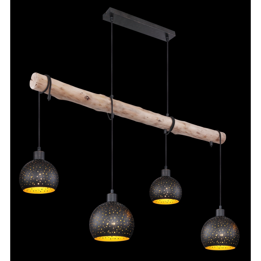 Globo - Lampadario a sospensione con filo 4xE27/40W/230V
