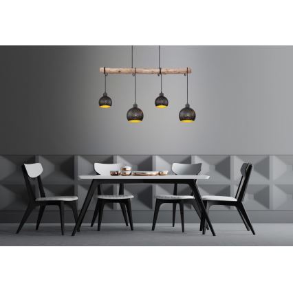 Globo - Lampadario a sospensione con filo 4xE27/40W/230V