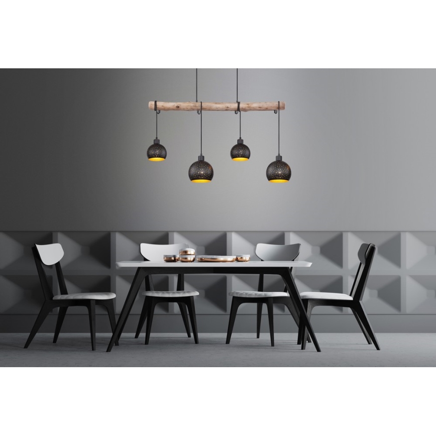 Globo - Lampadario a sospensione con filo 4xE27/40W/230V