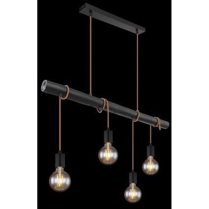 Globo 15459-4H - Lampadario a sospensione con filo LEO 4xE27/60W/230V