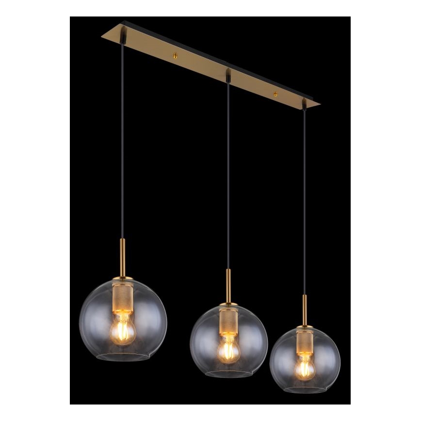 Globo - Lampadario a sospensione con filo 3xE27/60W/230V